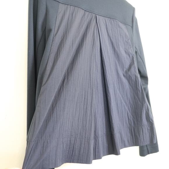 CAbi Size S Chance Moto Jacket Diagonal Zip Bomber 5476 Navy Blue - Picture 8 of 11